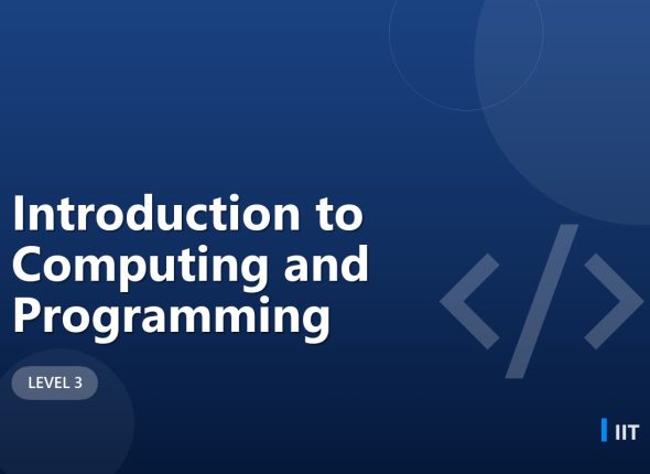 Introduction to Computing and Programming