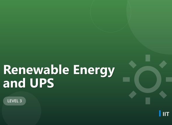 Renewable Energy and UPS